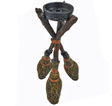 Beautiful witch's broom candlestick