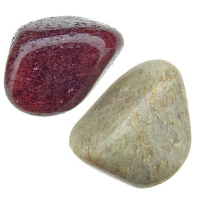 Aventurin rot und weiß