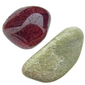 Aventurin rot und weiß