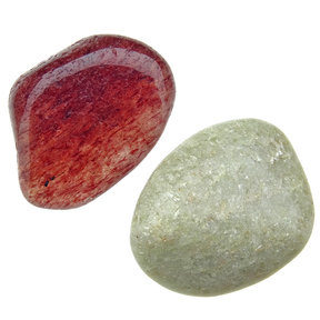 Aventurine red and white