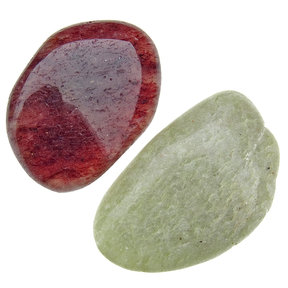 Aventurine red and white