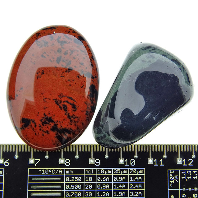 Mahagoni und Spinnennetzobsidian, vulkanisches Glas