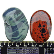 Mahagoni und Spinnennetzobsidian, vulkanisches Glas