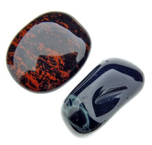 Mahogany and spider web obsidian, volcanic glass