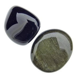 Goldsheen  + regenboog obsidiaan