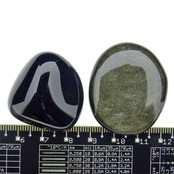 Goldsheen en regenboog obsidiaan, vulkanisch glas Goldsheen en regenboog obsidiaan, vulkanisch glas