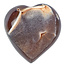 Schönes Herz aus Achat mit Quarzkristallen aus Brasilien, 590 Gramm