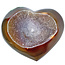 Beautiful heart of agate with quartz crystals from Brazil, 985 grams