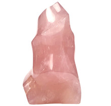 Beautiful flame of rose quartz 365 grams