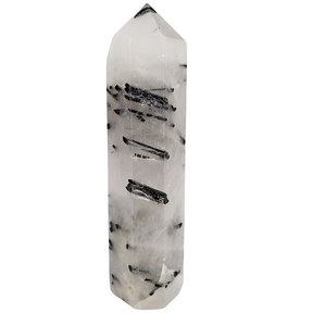 Tourmaline quartz point, 9 cm