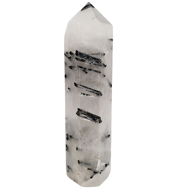 A combination of black tourmaline and rock crystal, 90 grams A combination of black tourmaline and rock crystal, 90 grams