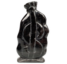 Mooie zilver obsidiaan geldbuidel, 13 cm