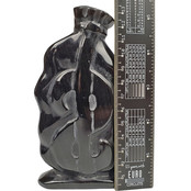 Wunderschöne Geldtasche aus Silberobsidian, 13 cm Wunderschöne Geldtasche aus Silberobsidian, 13 cm