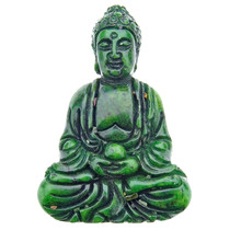 Buddha aus Nephrit-Jade, 6 cm