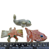 3 Speckstein Tierfiguren