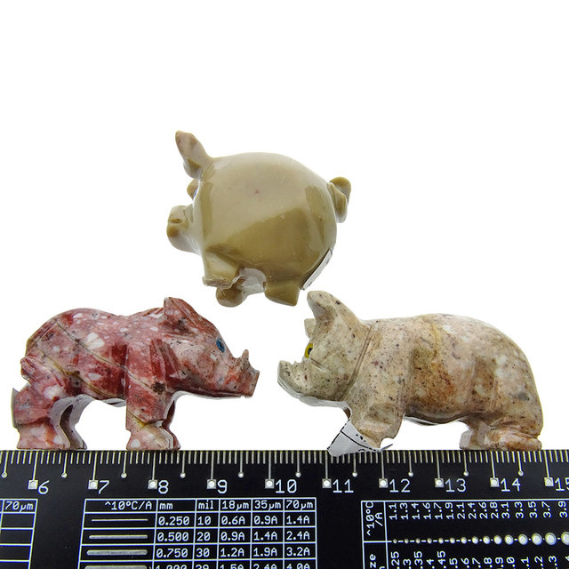 3 soapstone animal figures 3 soapstone animal figures