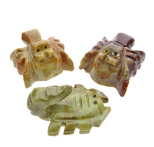 3 soapstone animal figures