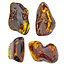 Tumble stones of Baltic amber