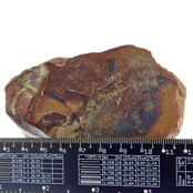 Polychrome jasper, polished on one side 320 grams Polychrome jasper, polished on one side 320 grams