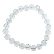 Rock crystal bracelet with 8 mm beads