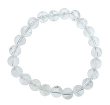 Rock crystal bracelet with 8 mm beads