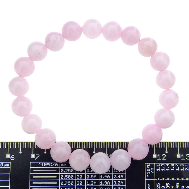 Armband van rozenkwarts met 8 mm kralen Armband van rozenkwarts met 8 mm kralen