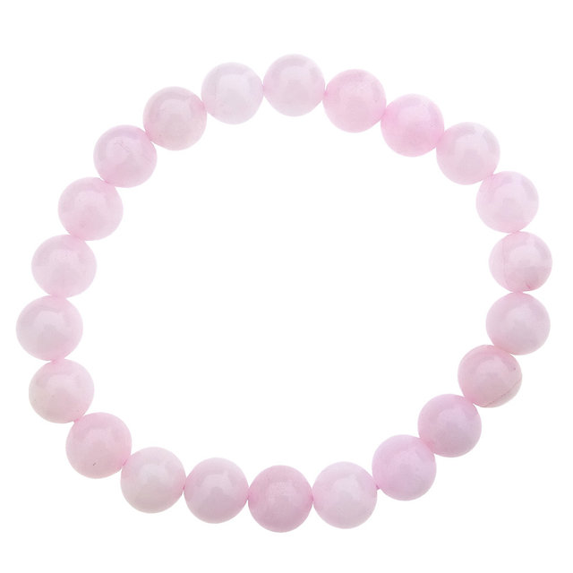 Armband van rozenkwarts met 8 mm kralen Armband van rozenkwarts met 8 mm kralen