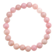 Mooie andes of pink opaal armband met 8 mm kralen