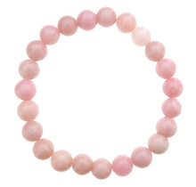 Beautiful andes or pink opal bracelet with 8 mm beads