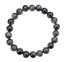 Gold Obsidian bracelet with 8 mm beads