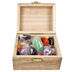 Treasure box with Free Form cuddly stones mix