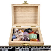Well filled treasure box with a mix of Free Form cuddly stones Well filled treasure box with a mix of Free Form cuddly stones