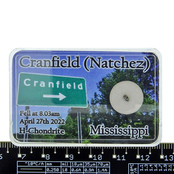 Cranfield Mississippi meteoriet USA, 11 mg. Cranfield Mississippi meteoriet USA, 11 mg.