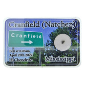 Cranfield Mississippi meteoriet USA, 11 mg Cranfield Mississippi meteoriet USA, 11 mg