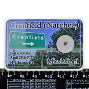 Cranfield Mississippi meteorite USA, 11 mg Cranfield Mississippi meteorite USA, 11 mg