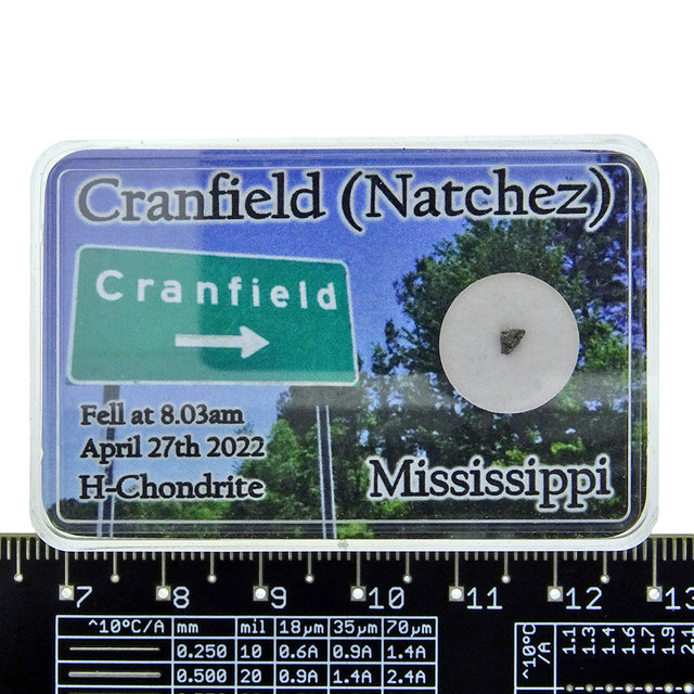 Cranfield Mississippi-Meteorit USA, 11MG Cranfield Mississippi-Meteorit USA, 11MG