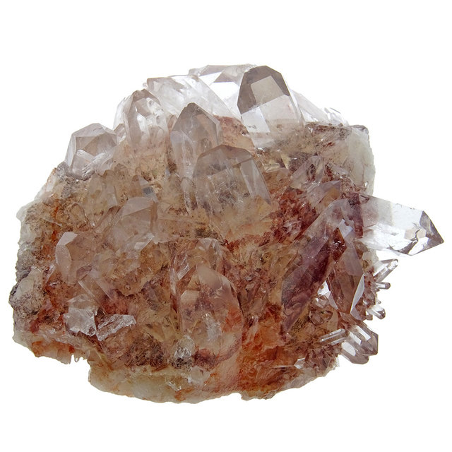 Hematite phantom quartz from india