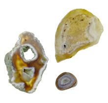 3 beautiful pieces of agate