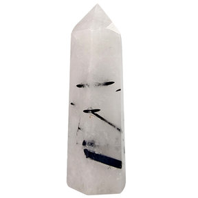 Toermalijnkwarts punt, 9 cm