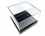 50x opbergdoosje 2,5 x 2,5 cm zwart