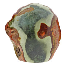 Polychrome jasper, polished on one side 565 grams