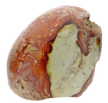 Polychrome jasper, polished on one side 475 grams
