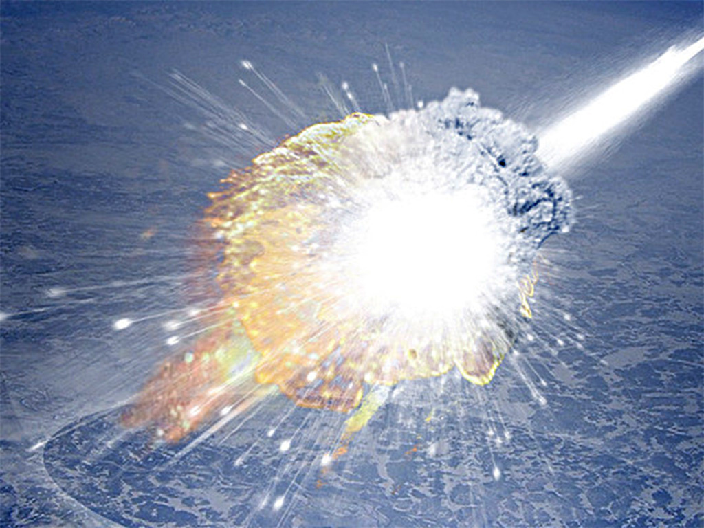 Airburst durch Meteoriten