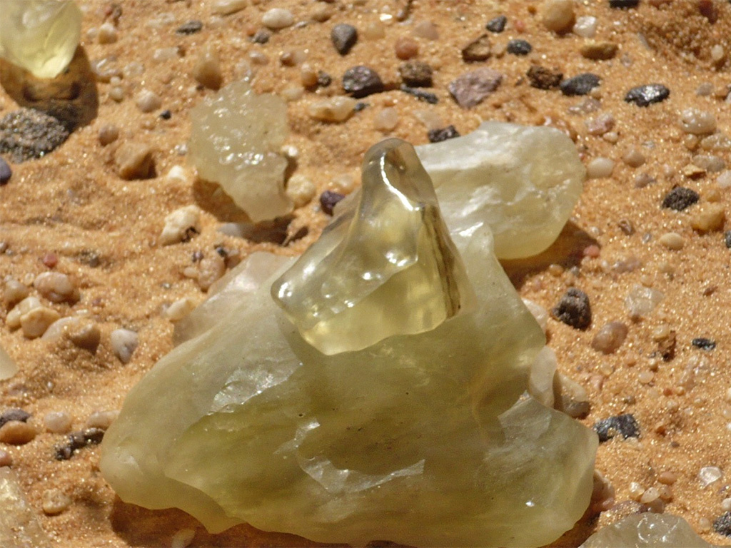 Libyan glass in the desert