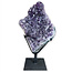 Amethyst auf Metallsockel 53 cm hoch und wiegt 25,6 kg