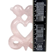 Rose quartz heart sculpture size 7,5 x 3 x 10 cm Rose quartz heart sculpture size 7,5 x 3 x 10 cm