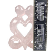 Rose quartz heart sculpture size 7,5 x 3 x 10 cm Rose quartz heart sculpture size 7,5 x 3 x 10 cm