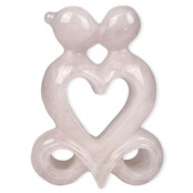 Rose quartz heart sculpture size 7,5 x 3 x 10 cm Rose quartz heart sculpture size 7,5 x 3 x 10 cm