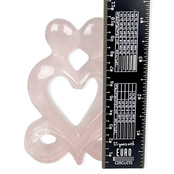 Rose quartz heart sculpture size 7,5 x 3 x 10 cm Rose quartz heart sculpture size 7,5 x 3 x 10 cm