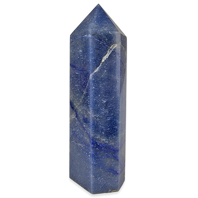 Mooie obelisk van blauwe kwarts, 1115 gram Mooie obelisk van blauwe kwarts, 1115 gram